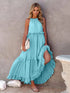'Galatea' Ruffled Sleeveless Maxi Dress - Celes Fashion